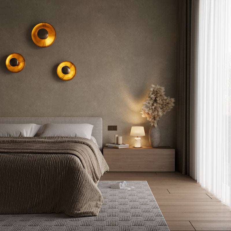 Boston Round Metal Diffuser Wall Light