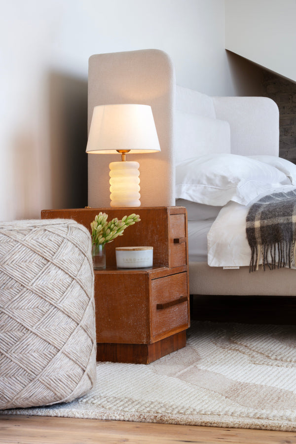 Alabaster Stone Dual Lit Table Lamp