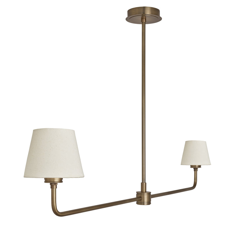 Albany Double Pendant Light - Natural Cotton Shades