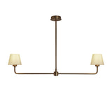 Albany Double Pendant Light - Natural Cotton Shades