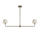 Albany Double Pendant Light - Natural Cotton Shades