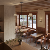 Albany Double Pendant Light - Natural Cotton Shades