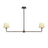 Albany Double Pendant Light - Natural Cotton Shades