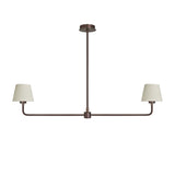Albany Double Pendant Light - Natural Cotton Shades