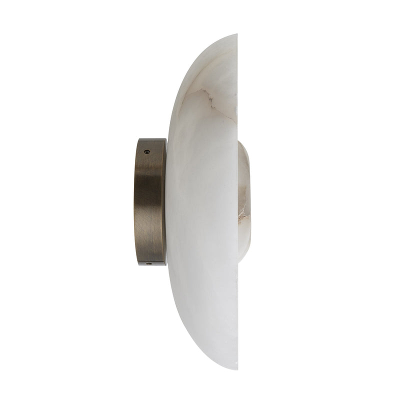 Alabaster Stone Diffuser Wall Light - 10 inch - White