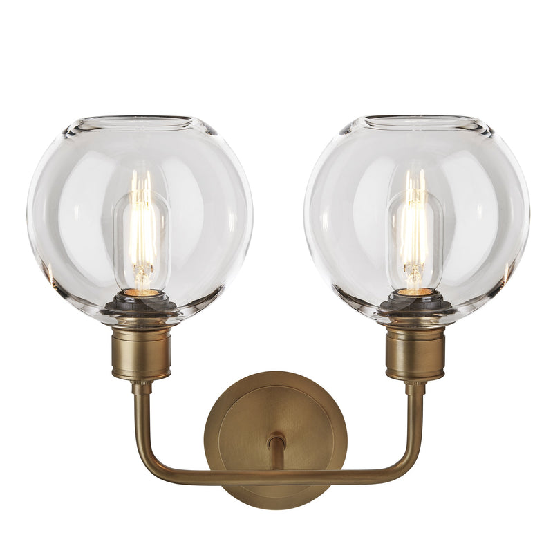 Albany Glass Globe Double Wall Light - 7 Inch - Clear