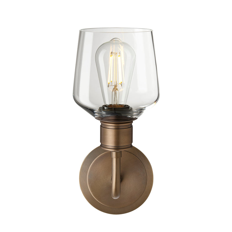 Albany Glass Schoolhouse Single Wall Light - 5.5 Inch - Clear
