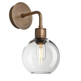 Albany Glass Globe Single Wall Light - 7 Inch - Clear