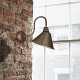 Swan Neck Cone Wall Light - 8 Inch