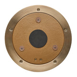 Bulkhead Outdoor & Bathroom Round Wall Light - Hammered Glass