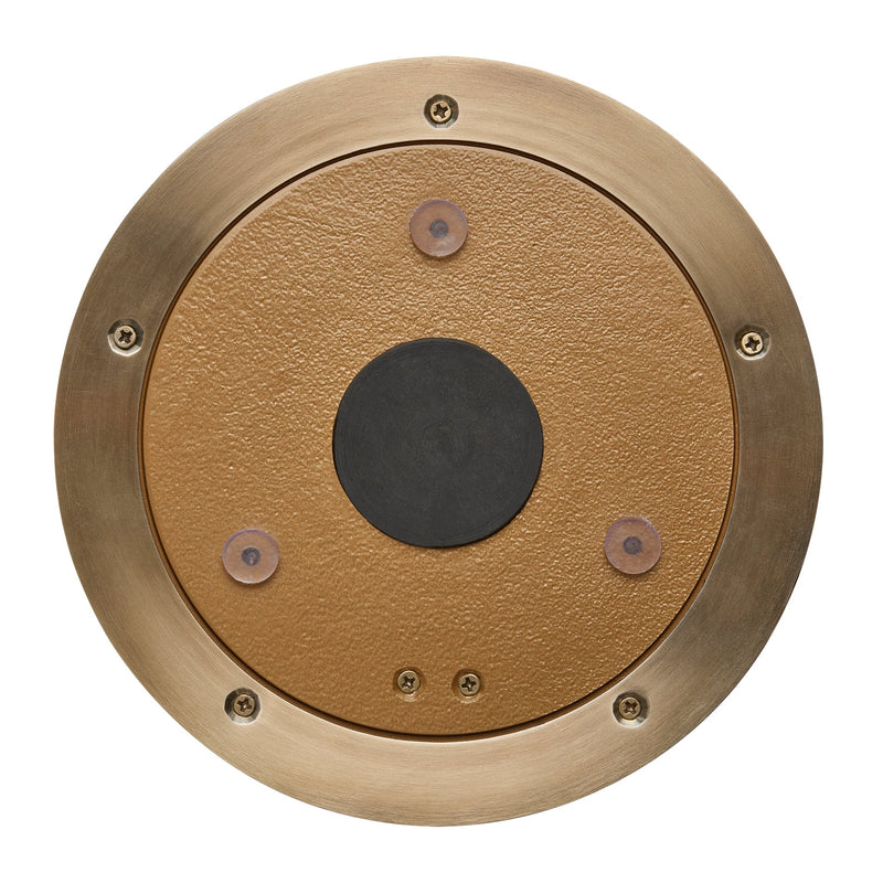 Bulkhead Outdoor & Bathroom Round Wall Light - Hammered Glass