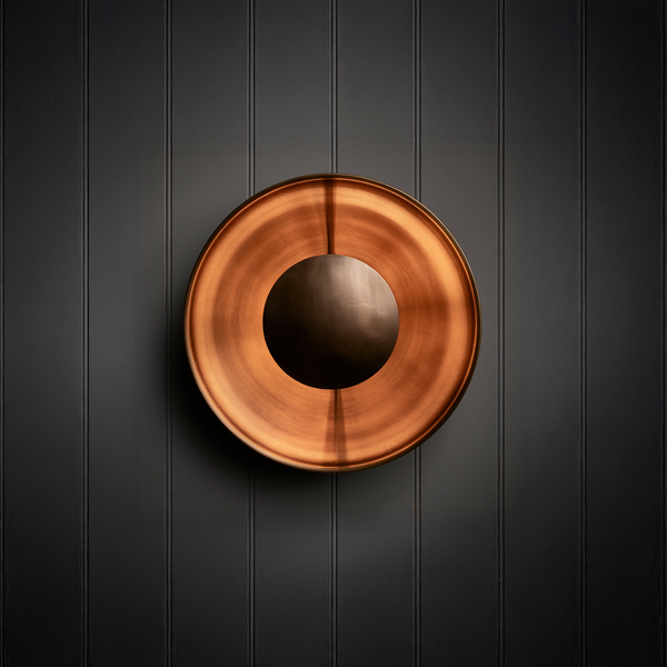 Boston Round Metal Diffuser Wall Light