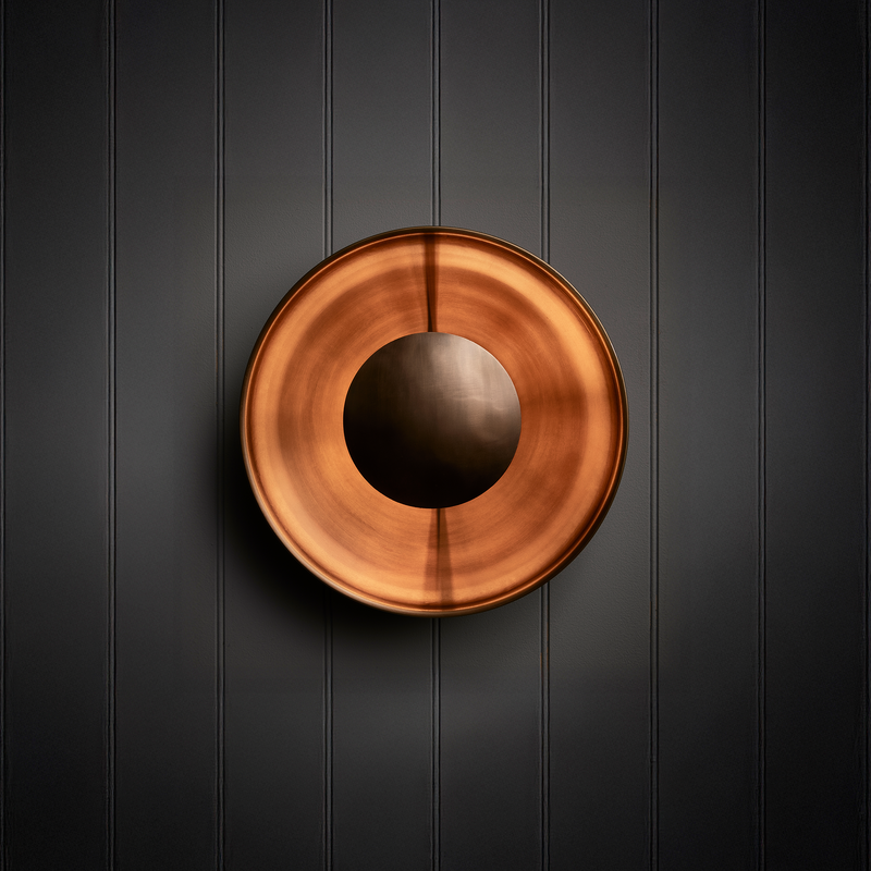 Boston Round Metal Diffuser Wall Light