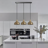 Brooklyn Dome 3 Wire Cluster Lights - 8 inch