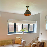 Brooklyn Dome Semi Flush Mount - 13 Inch