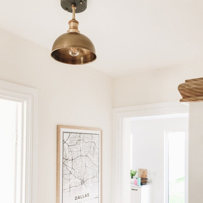 Brooklyn Dome Semi Flush Mount - 8 Inch
