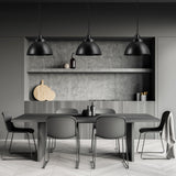 Brooklyn Dome Pendant Light - 13 Inch - Chain Holder