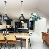 Brooklyn Dome Pendant Light - 13 Inch - Chain Holder