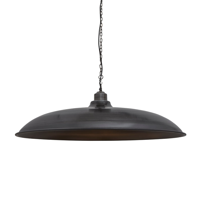 Brooklyn Giant Bowl Pendant - 24 Inch - Pewter