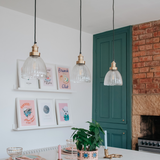 Brooklyn Glass Cone Pendant Light - 7 Inch