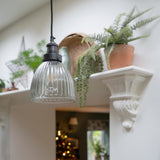 Brooklyn Glass Cone Pendant Light - 7 Inch