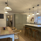 Brooklyn Glass Dome Pendant Light - 12 Inch