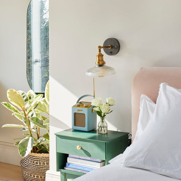 Brooklyn Glass Dome Wall Light - 8 Inch