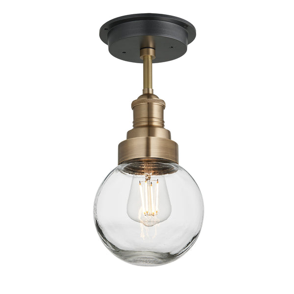 Brooklyn Outdoor & Bathroom Globe Semi Flush Mount