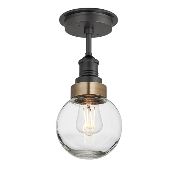 Brooklyn Outdoor & Bathroom Globe Semi Flush Mount