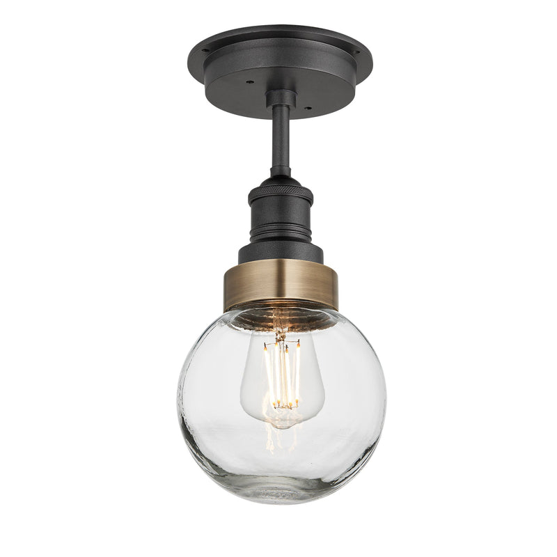 Brooklyn Outdoor & Bathroom Globe Semi Flush Mount