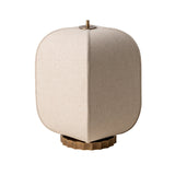 Bloxham Rectangular Table Lamp - Natural - Brass