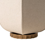 Bloxham Rectangular Table Lamp - Natural - Brass