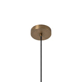 Bloxham Square Pendant Light - Natural - Brass