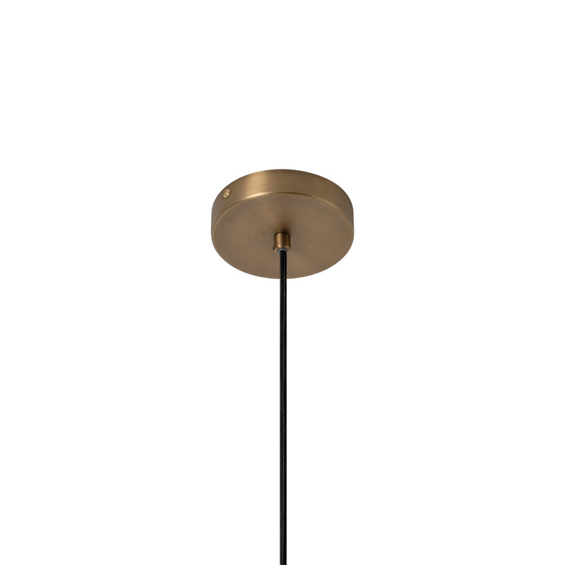 Bloxham Square Pendant Light - Natural - Brass