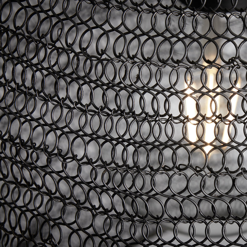 Beehive Wire Cage Metal Mesh Pendant Light - Drop - Small