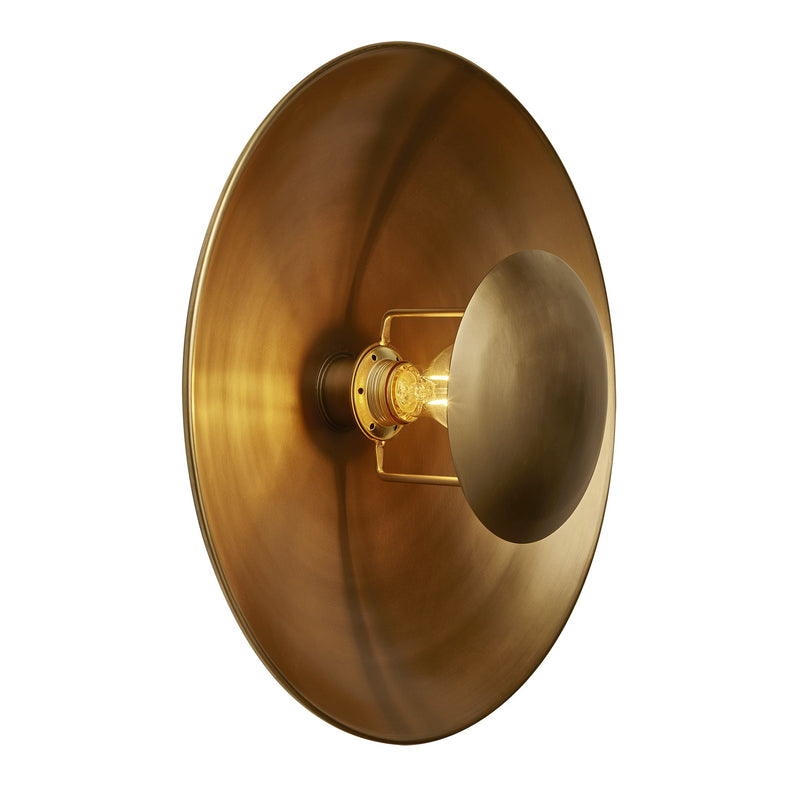 Boston Round Metal Diffuser Wall Light