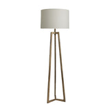 Ornate Tripod Floor Lamp - Brass