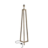 Ornate Tripod Floor Lamp - Brass