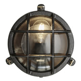 Bulkhead Outdoor & Bathroom Round Wall Light - 8 Inch