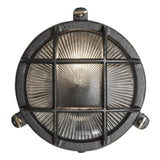 Bulkhead Outdoor & Bathroom Round Wall Light - 8 Inch