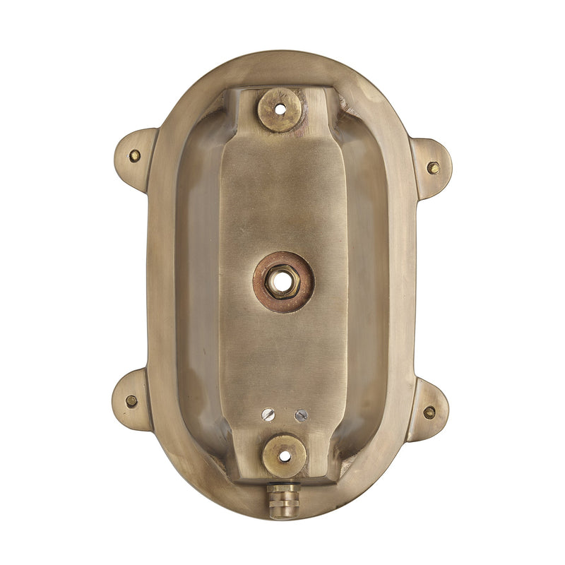 Bulkhead Outdoor & Bathroom Oval Wall Light - 6 Inch