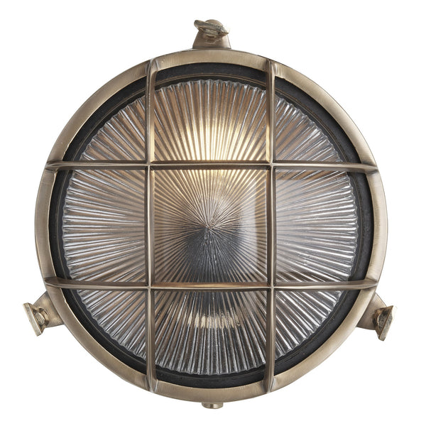 Bulkhead Outdoor & Bathroom Round Wall Light - 8 Inch