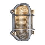 Bulkhead Outdoor & Bathroom Oval Wall Light - 6 Inch