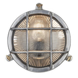 Bulkhead Outdoor & Bathroom Round Wall Light - 8 Inch