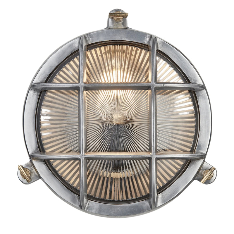Bulkhead Outdoor & Bathroom Round Wall Light - 8 Inch