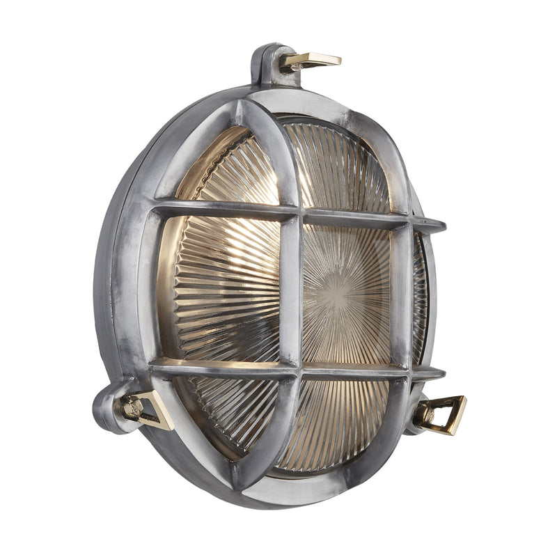 Bulkhead Outdoor & Bathroom Round Wall Light - 8 Inch