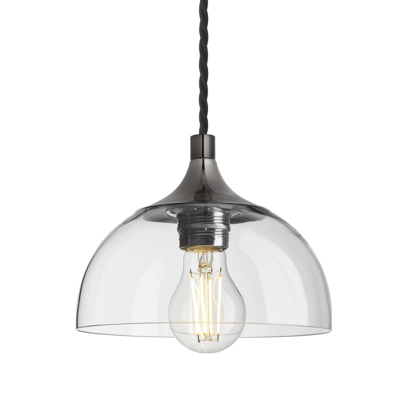 Chelsea Glass Dome Pendant - 8 Inch