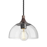 Chelsea Glass Dome Pendant - 8 Inch