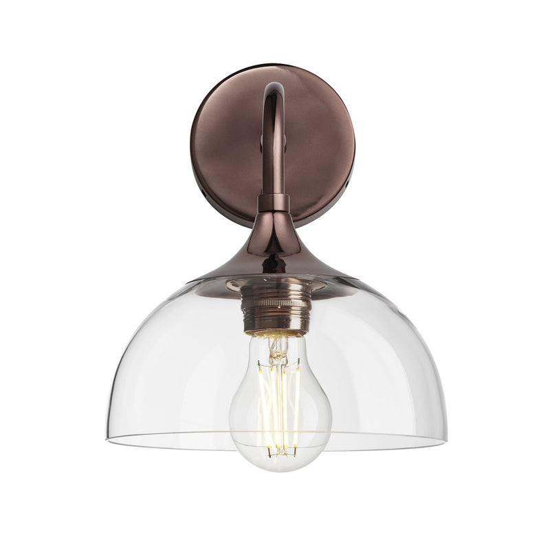 Chelsea Glass Dome Wall Light - 8 Inch