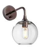 Chelsea Glass Globe Wall Light - 7 Inch